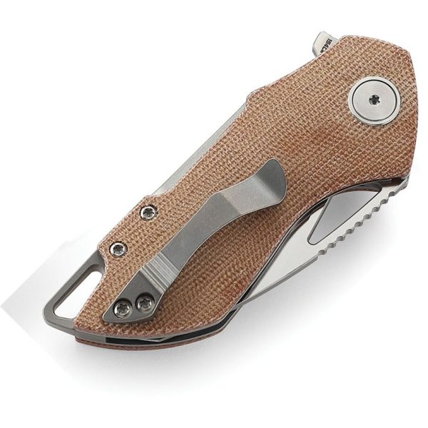 Bestech Riverstone Linerlock Natural Micarta Handle