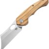 Bestech Skirmish Linerlock D2 Satin - Olivewood Handle