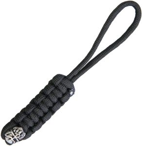 BTKM08A.jpg Bestech Bestechman Lanyard Black Paracord Skull Bead