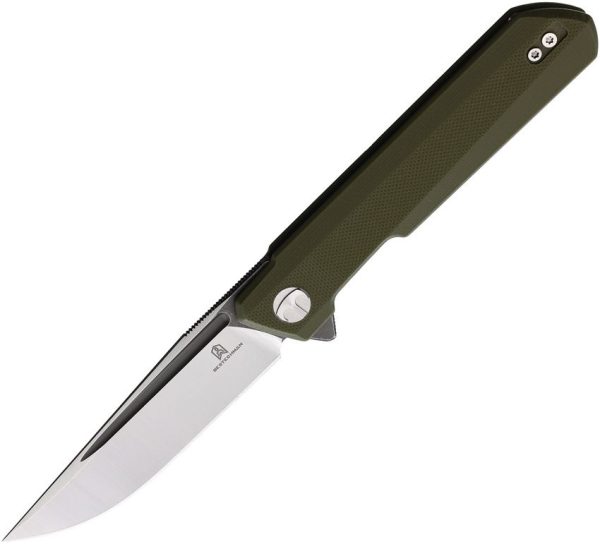 BTKMK01E.jpg Bestech Bestechman Dundee Linerlock - Green G10 D2