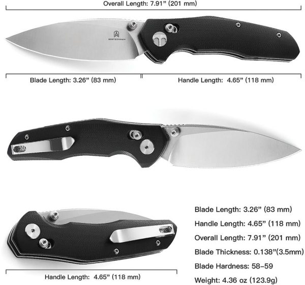Bestech Ronan B-Lock Black G10 Folding Knife