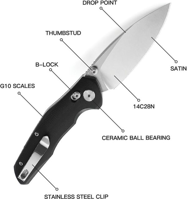 Bestech Ronan B-Lock Black G10 Folding Knife
