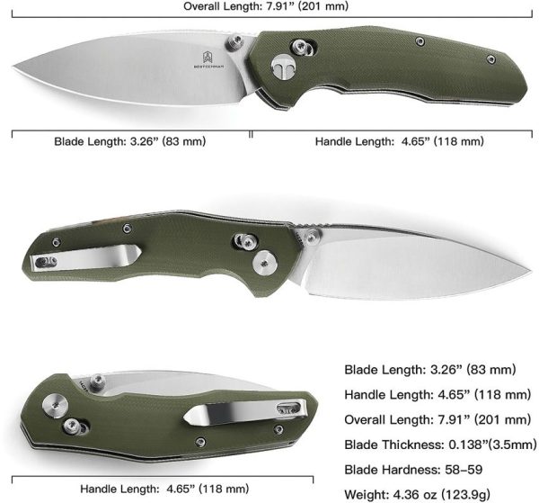 Bestech Ronan B-Lock OD Green G10 Folding Knife