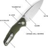 Bestech Ronan B-Lock OD Green G10 Folding Knife