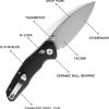 Bestech Ronan B-Lock Stonewash Black G10