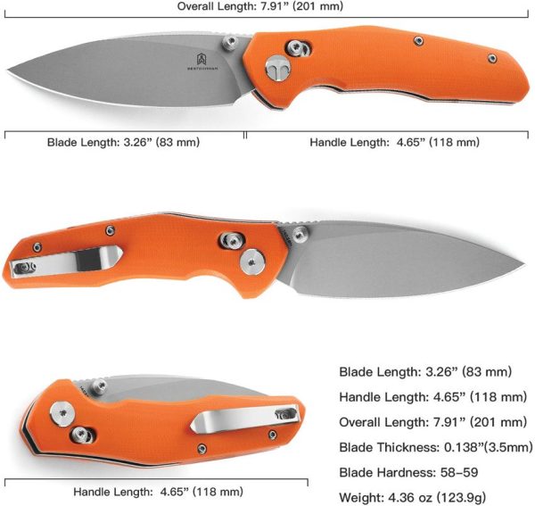 Bestech Ronan B-Lock Stonewash Orange G10