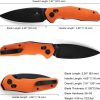 Bestech Ronan B-Lock Black Stonewash Orange