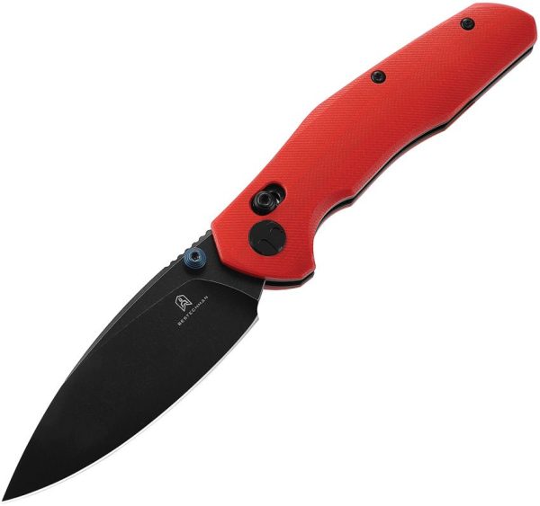 Bestech Ronan B-Lock Red G10 Black Stonewash