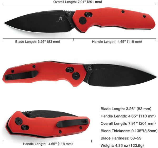 Bestech Ronan B-Lock Red G10 Black Stonewash