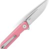Bestech Mini Dundee Linerlock Pink G10 EDC Knife