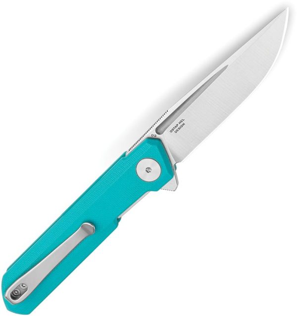 Bestech Mini Dundee Linerlock Teal G10 EDC Knife