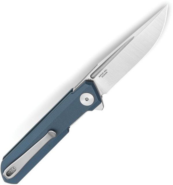 Bestech Mini Dundee Linerlock Slate Blue G10 EDC Knife