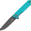 Bestech Mini Dundee Linerlock Teal PVD Coated D2 Knife