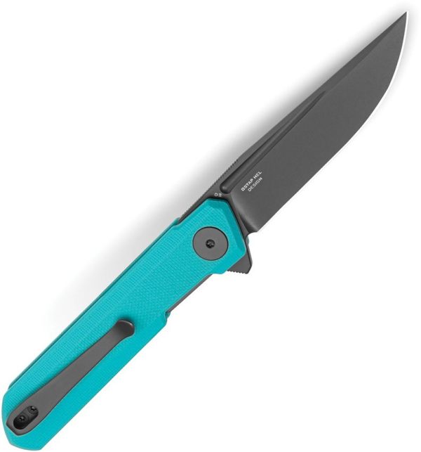 Bestech Mini Dundee Linerlock Teal PVD Coated D2 Knife