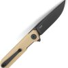 Bestech Mini Dundee Linerlock Khaki PVD Coated D2 Knife