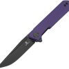 Bestech Mini Dundee Linerlock Purple PVD Coated D2 Knife