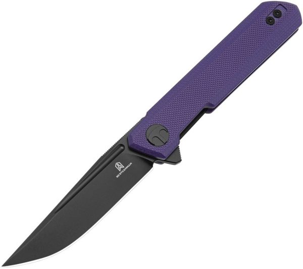 Bestech Mini Dundee Linerlock Purple PVD Coated D2 Knife