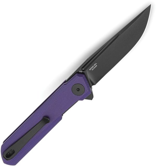 Bestech Mini Dundee Linerlock Purple PVD Coated D2 Knife