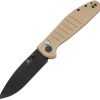 Bestech Goodboy Buttonlock Khaki G10