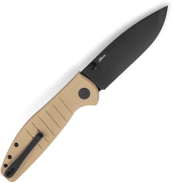 Bestech Goodboy Buttonlock Khaki G10