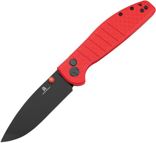 Bestech Goodboy Buttonlock Red G10