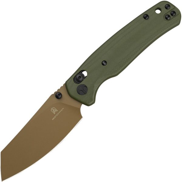 Bestech Cicada's Wing Crossbar OD Green Reverse Tanto