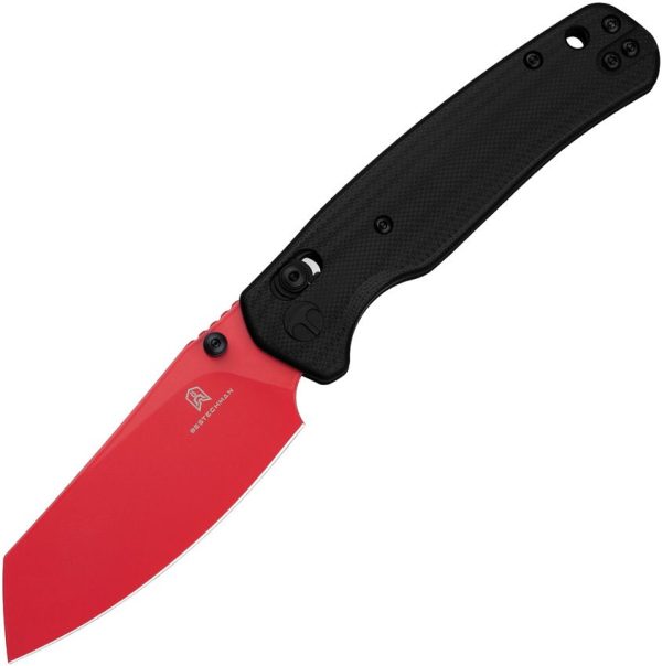 Bestech Cicada's Wing B-Lock Black G10 Red Blade