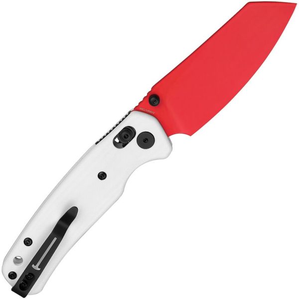 Bestech Cicada's Wing B-Lock White G10 Red Blade