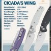 Bestech Cicada's Wing B-Lock White G10 Folding Knife