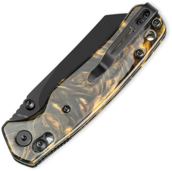 Bestech Cicada's Wing B-Lock Resin - Black/Gold