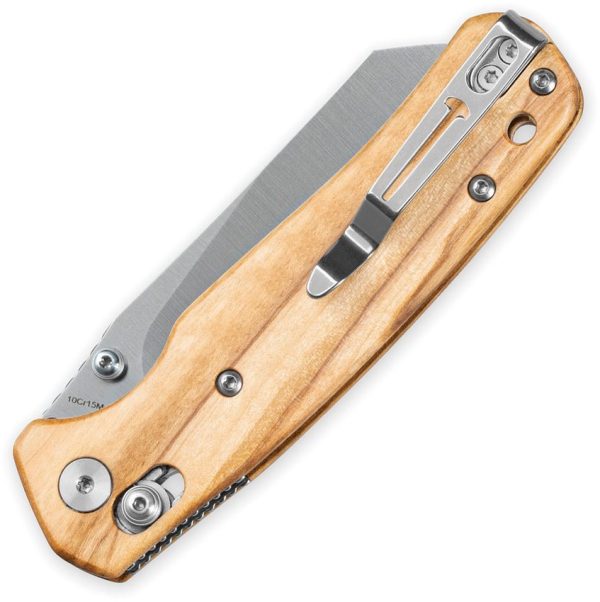 Bestech Cicada's Wing Crossbar Olive - Reverse Tanto
