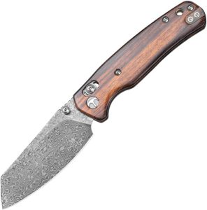 Bestech Cicada's Wing B-Lock Damascus Ironwood