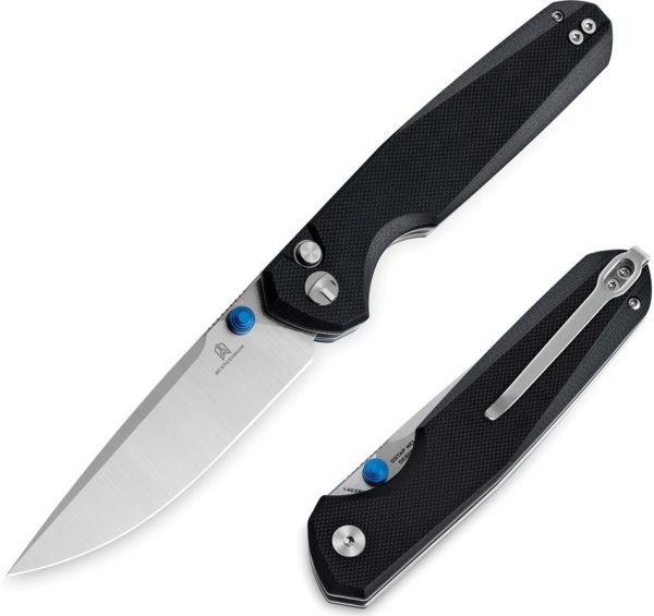 Bestechman Velix Button Lock Black G10 - 14C28N