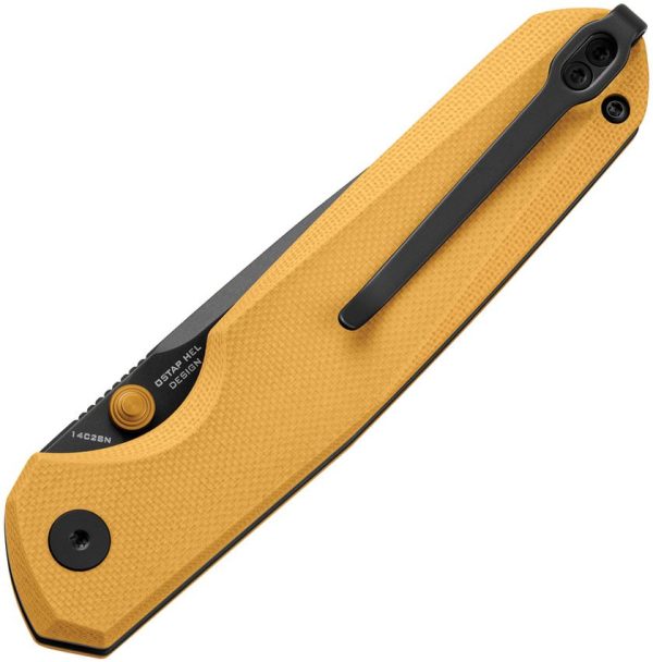 Bestech Bestechman Velix Button Lock Yellow G10
