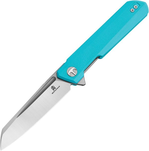 BTKMK09B.jpg Bestech Dundee Linerlock Sheepsfoot Teal G10
