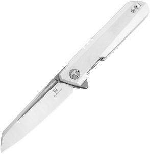 Bestech Dundee Linerlock Sheepsfoot White G10
