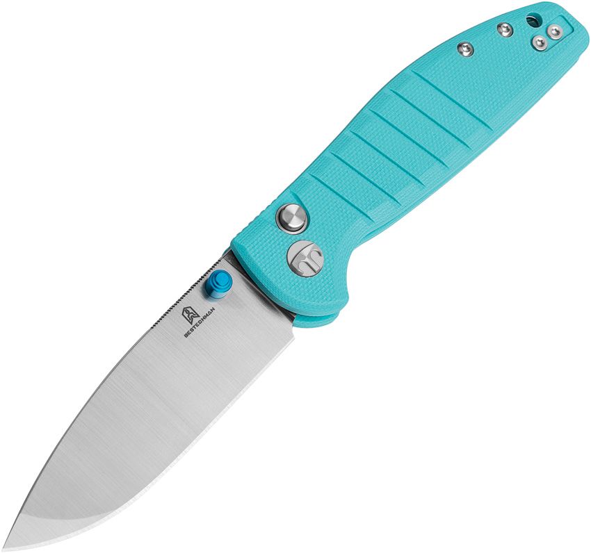 BTKMK10B.jpg Bestech Goodboy Jr. Folding Knife D2 Teal 4" Closed