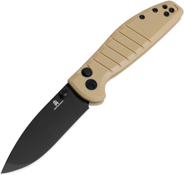 BTKMK10F.jpg Bestech Bestechman Goodboy Jr. Khaki G10 Folding Knife