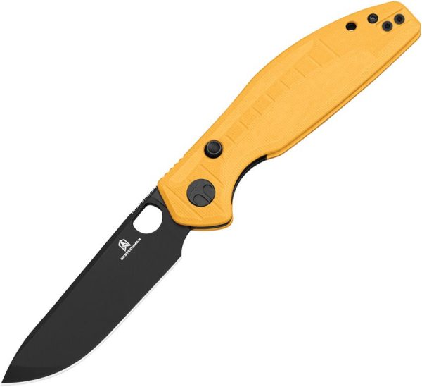 BTKMK12A2.jpg Bestech Angry Owl B-Lock PVD Yellow G10