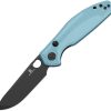 Bestech Angry Owl B-Lock PVD Blue-Gray G10