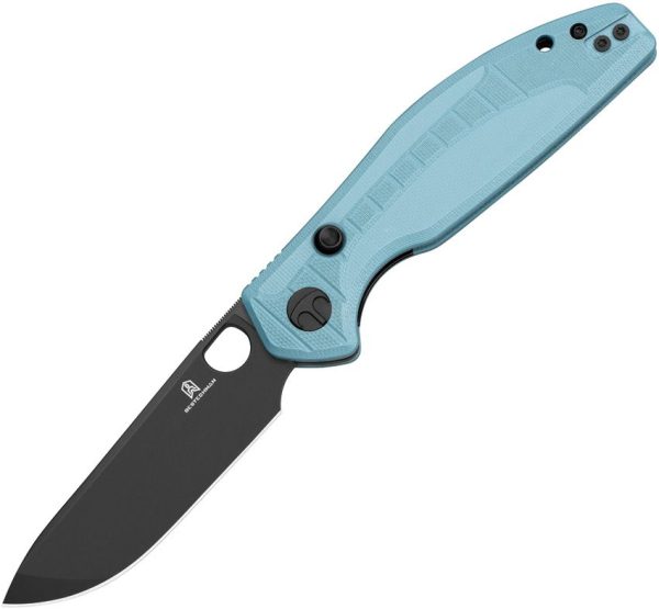 Bestech Angry Owl B-Lock PVD Blue-Gray G10