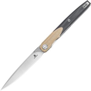 BTKMK14B.jpg Bestech Bestechman Lanza Linerlock Khaki/Black G10