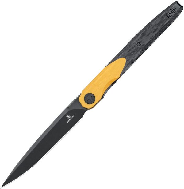 Bestech Bestechman Lanza Linerlock Black/Yellow G10