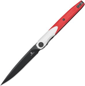 Bestech Knives Bestechman Lanza Linerlock - Red/White G10