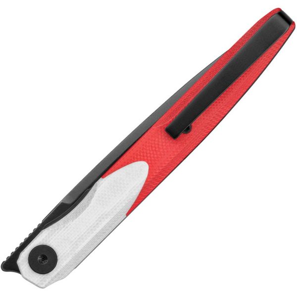 Bestech Knives Bestechman Lanza Linerlock - Red/White G10