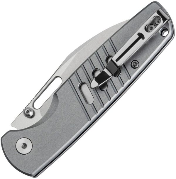 Bestech Knives Vector Button Lock - Gray Aluminum