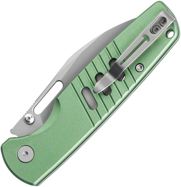 Bestech Knives Vector Button Lock - Green Aluminum