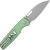 Bestech Knives Vector Button Lock - Green Aluminum