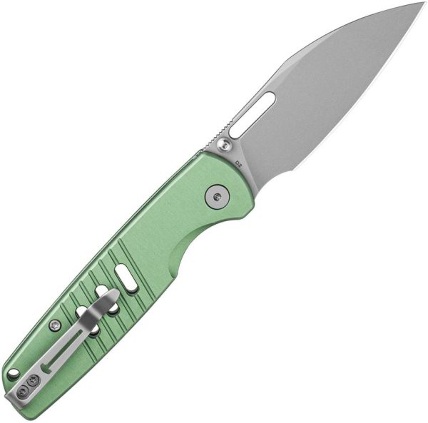 Bestech Knives Vector Button Lock - Green Aluminum