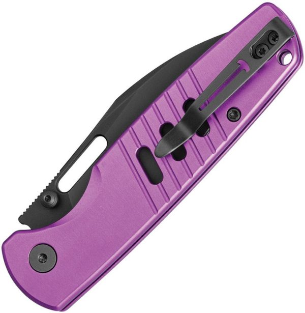 Bestech Knives Vector Button Lock - Purple Aluminum
